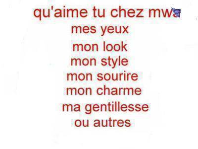 QU'AIME TU CHEZ MWA